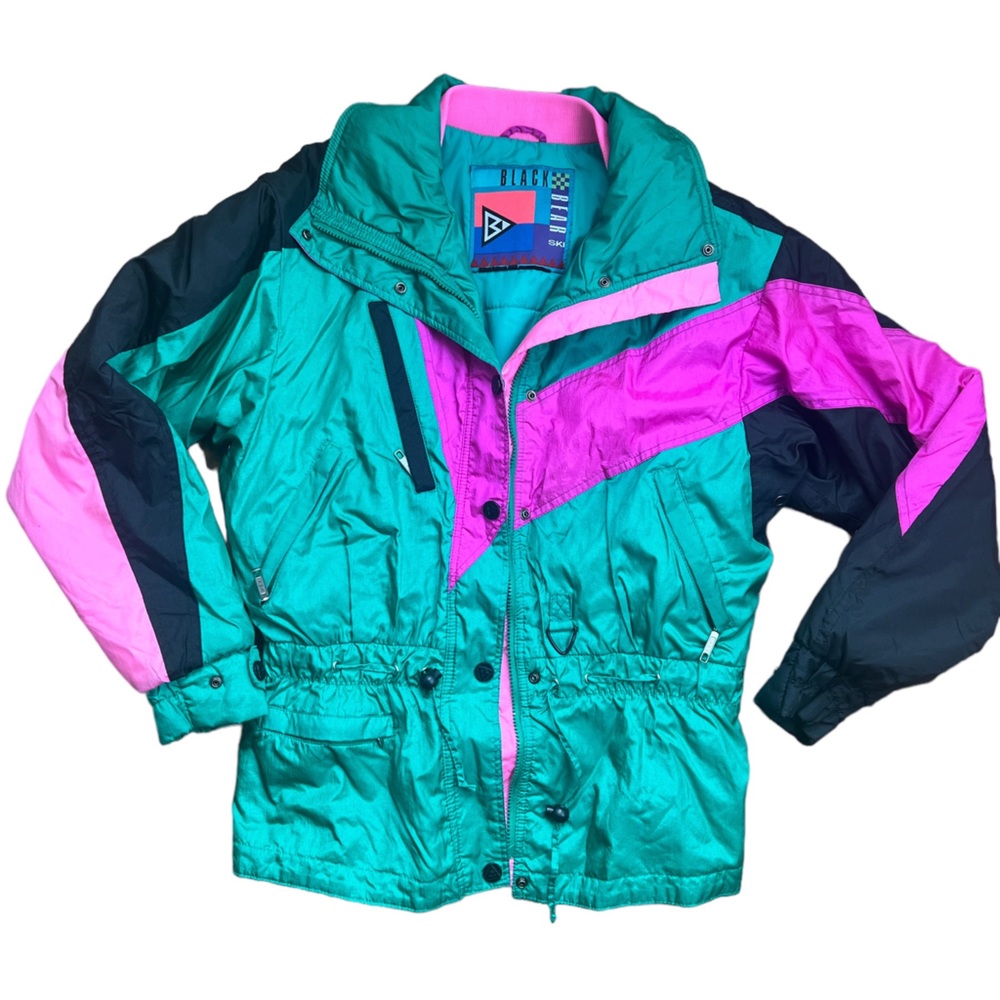 Vintage Black Bear Ski Jacket